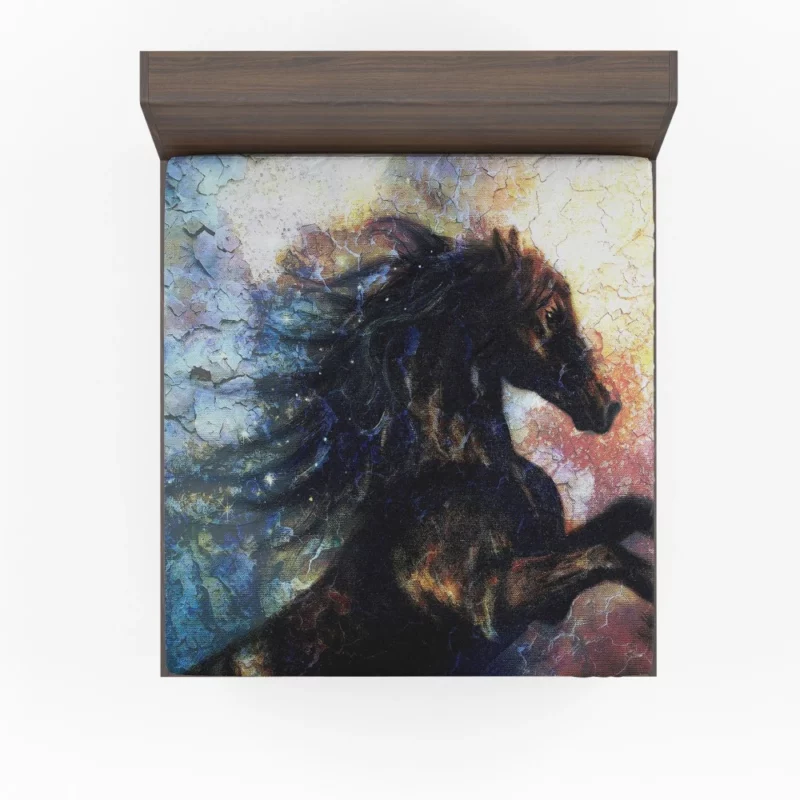 Equine Artistry Majestic Horse Portrait Fitted Sheet 1