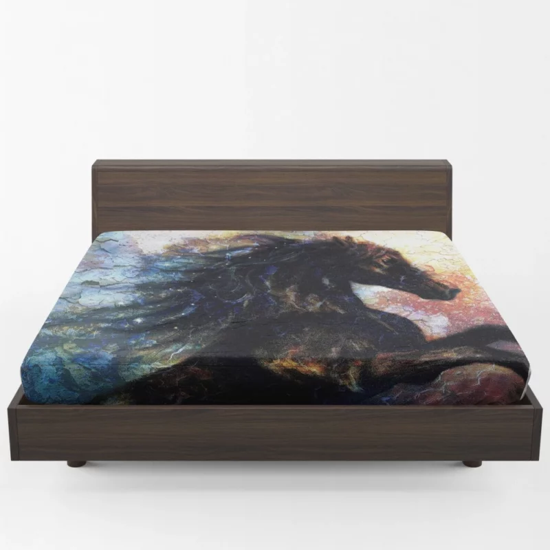 Equine Artistry Majestic Horse Portrait Fitted Sheet