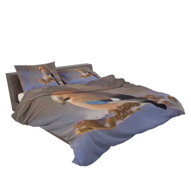 Eurasian Jay Oil-Painted Essence Artful Bird Bedding Set 2