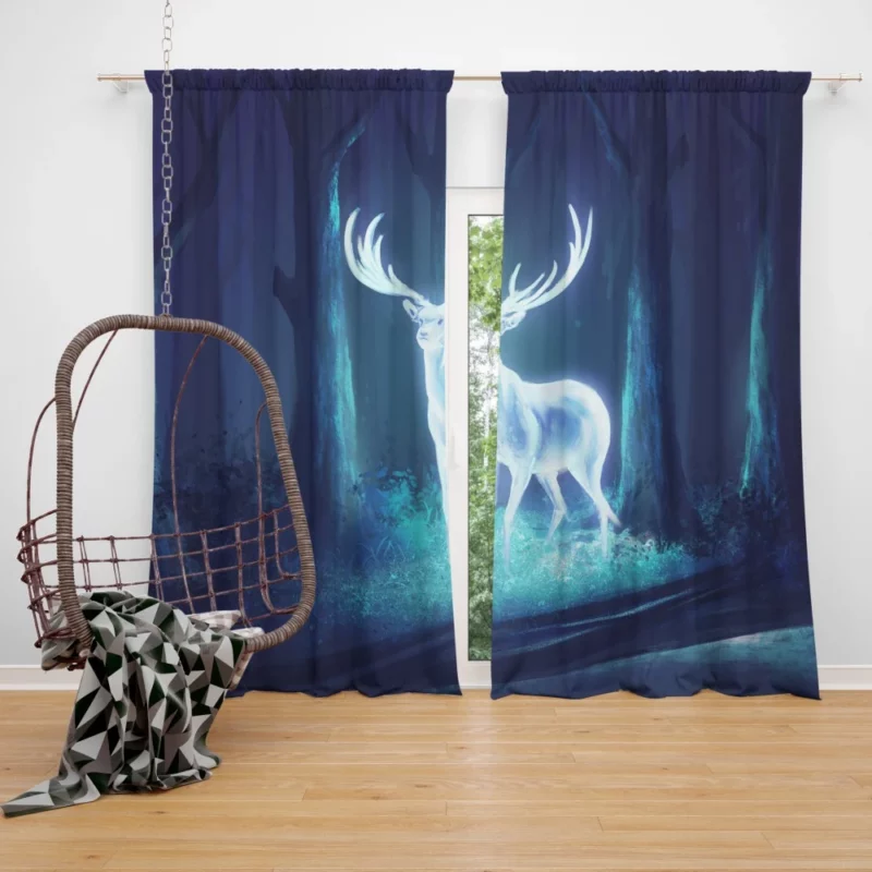 Expecto Patronum Mystic Guardian Deer Curtain