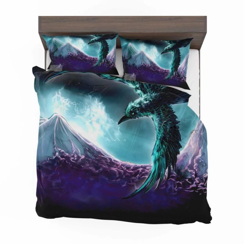 Fantasy Bird Enigmatic Essence Imagination Soars Bedding Set 1