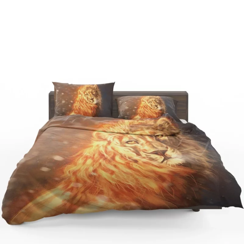 Fantasy Realm Majestic Lion Reign Bedding Set