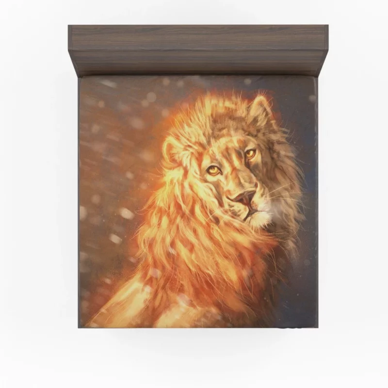 Fantasy Realm Majestic Lion Reign Fitted Sheet 1