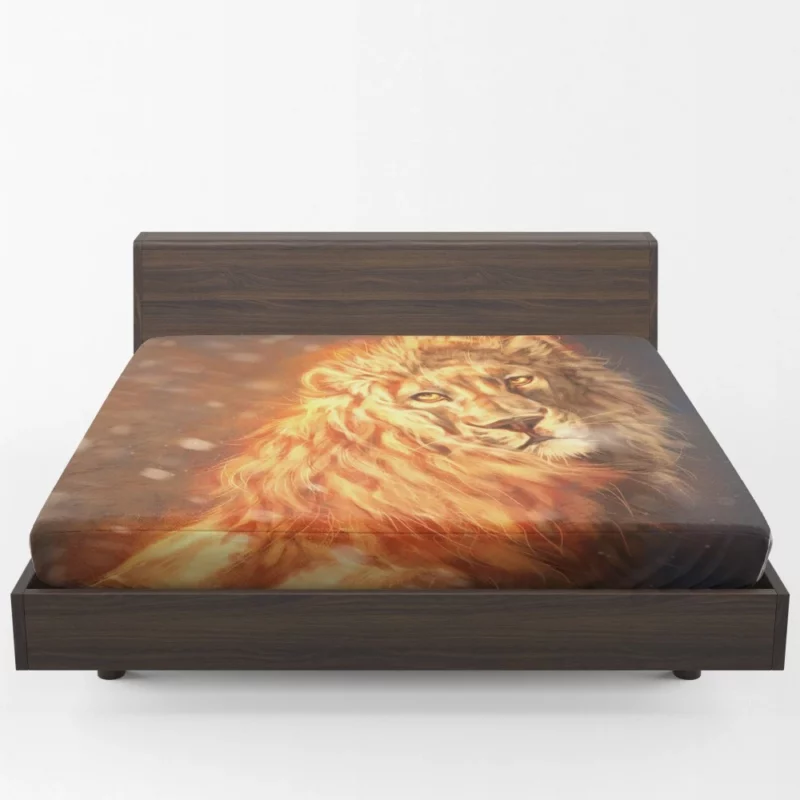 Fantasy Realm Majestic Lion Reign Fitted Sheet