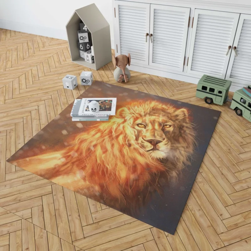 Fantasy Realm Majestic Lion Reign Rug 1