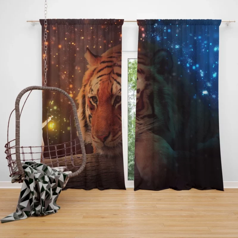 Fantasy Tiger Mystic Power Curtain