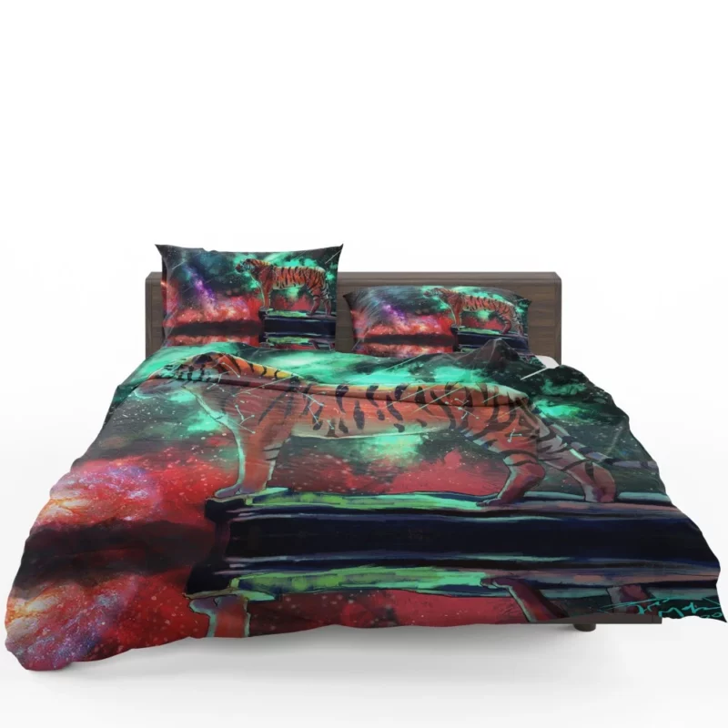 Fantasy Tiger Mystical Aura Bedding Set