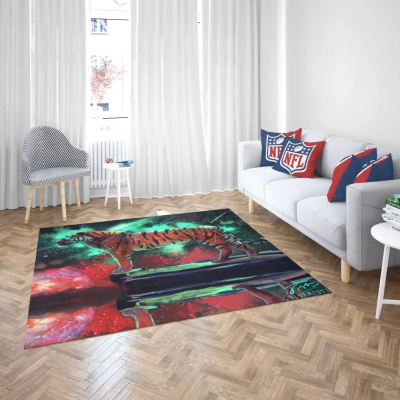 Fantasy Tiger Mystical Aura Rug 2