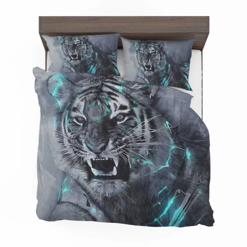 Fantasy Tiger Mythic Majesty Untamed Power Bedding Set 1