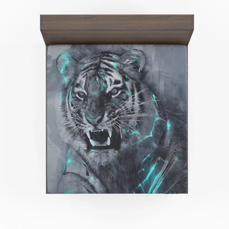 Fantasy Tiger Mythic Majesty Untamed Power Fitted Sheet 1