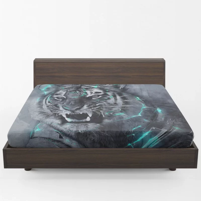 Fantasy Tiger Mythic Majesty Untamed Power Fitted Sheet