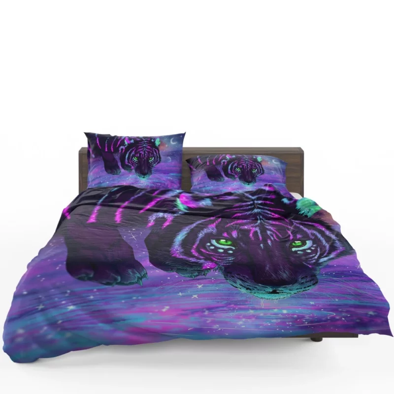 Fantasy Tiger Night Reflections Bedding Set