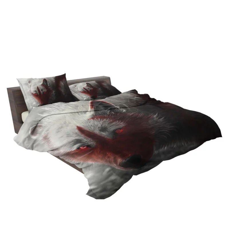 Fantasy Wolf Enigmatic Gaze Bedding Set 2