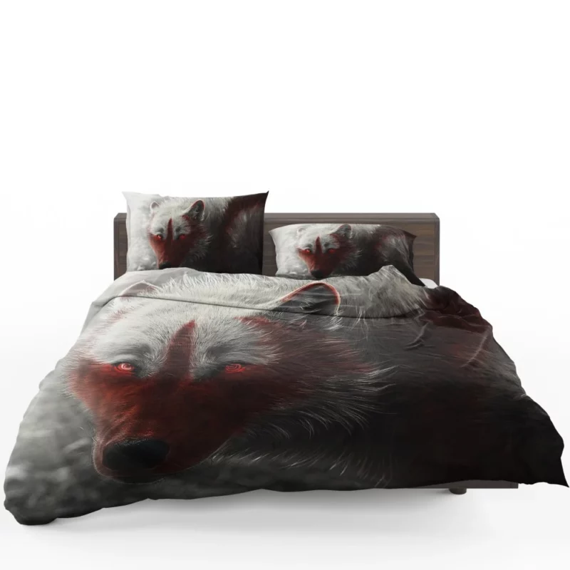 Fantasy Wolf Enigmatic Gaze Bedding Set