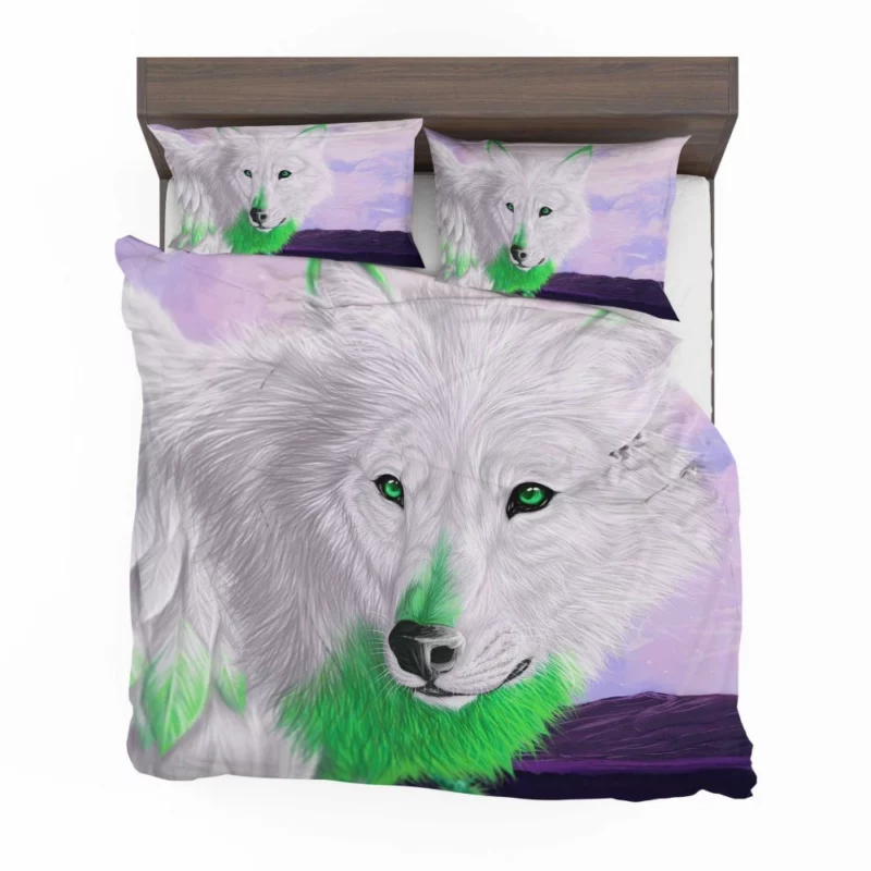 Fantasy Wolf Mystical Presence Bedding Set 1