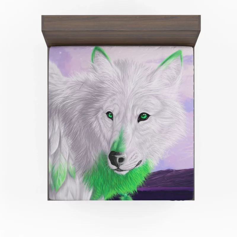 Fantasy Wolf Mystical Presence Fitted Sheet 1