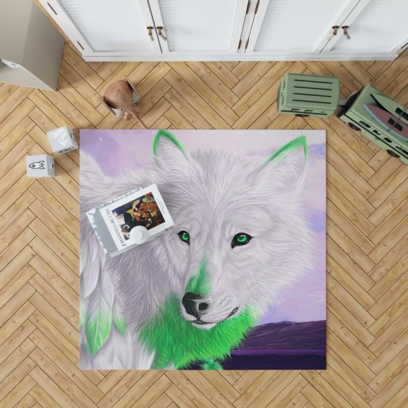 Fantasy Wolf Mystical Presence Rug