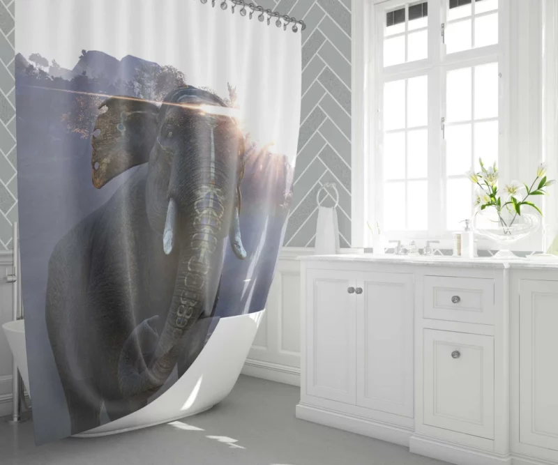 Far Cry 4 Epic Elephant Adventure Shower Curtain 1