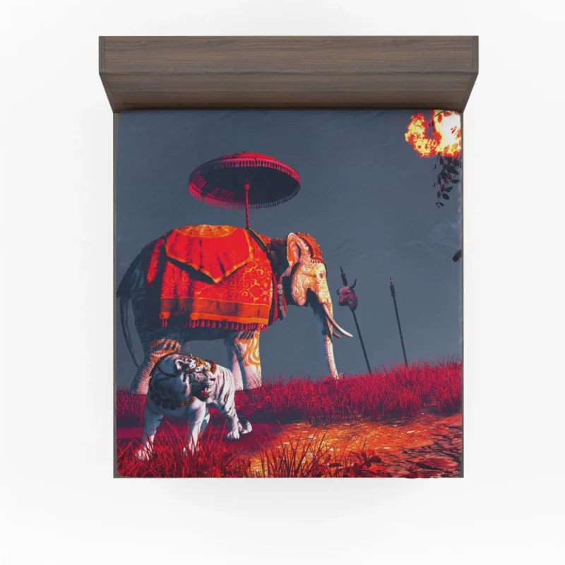 Far Cry 4 Wild Tiger & Majestic Elephant Fitted Sheet 1