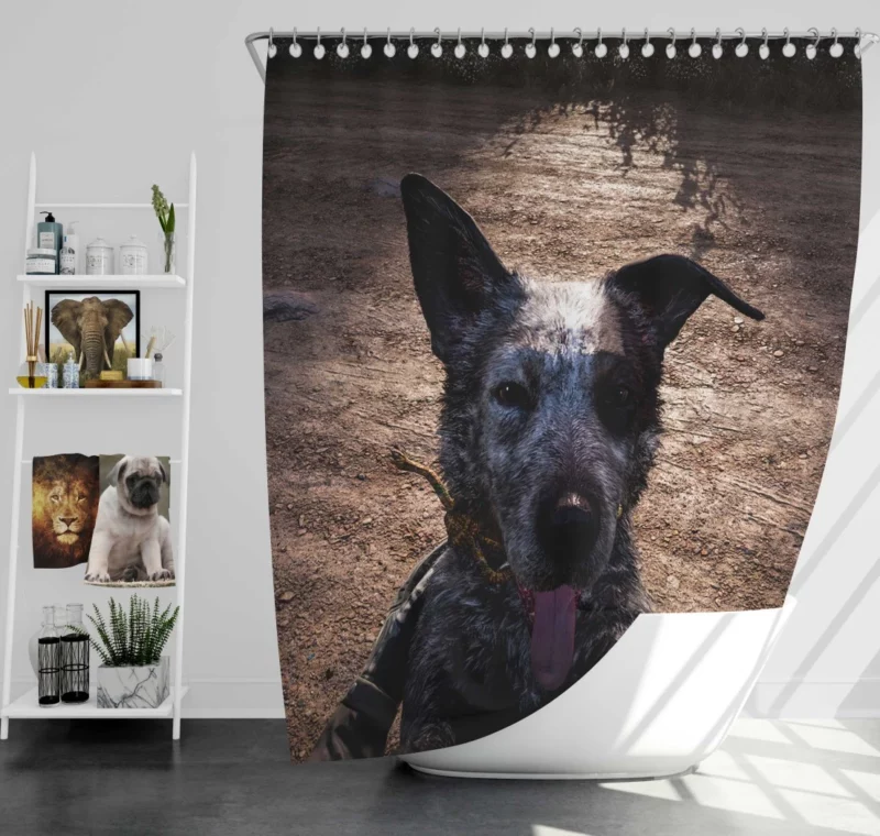 Far Cry 5 Loyal Companion Boomer Shower Curtain