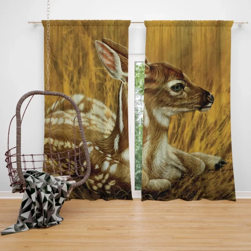 Fawn Camouflage Nature Concealment Curtain