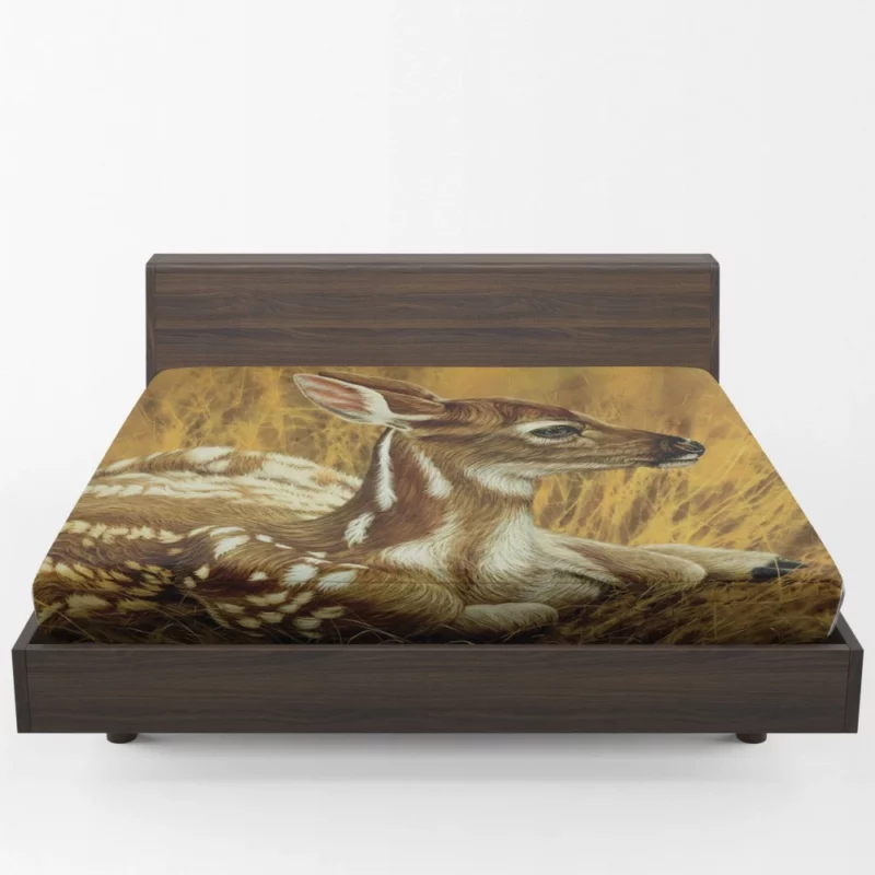 Fawn Camouflage Nature Concealment Fitted Sheet