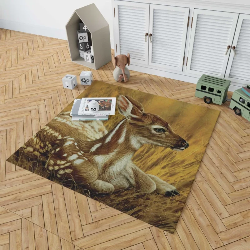 Fawn Camouflage Nature Concealment Rug 1