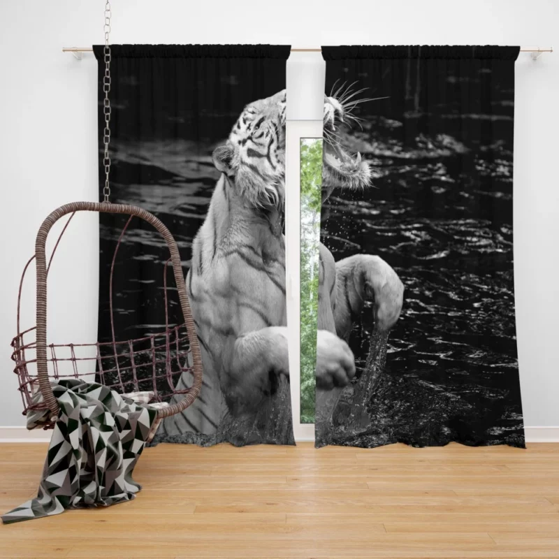 Fearsome Tiger Presence Curtain