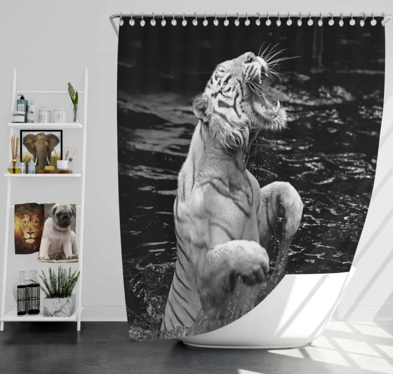 Fearsome Tiger Presence Shower Curtain