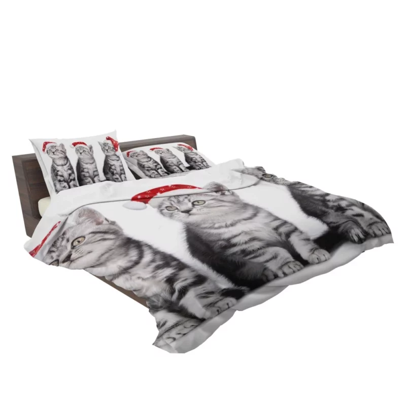 Feline Festive Greetings Santa Whiskers Bedding Set 2