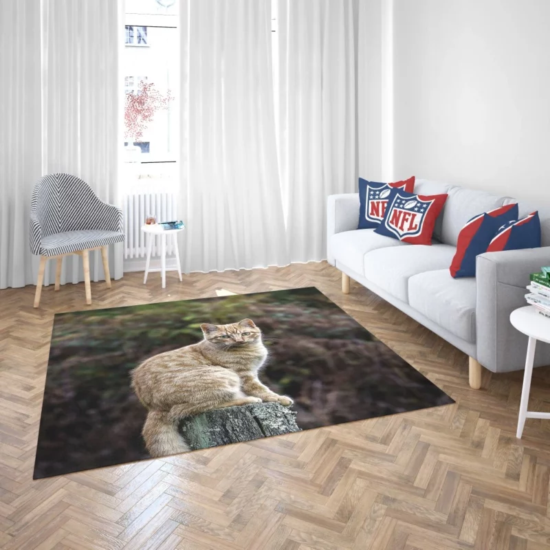 Feline Gaze in Depth Enigmatic Presence Rug 2