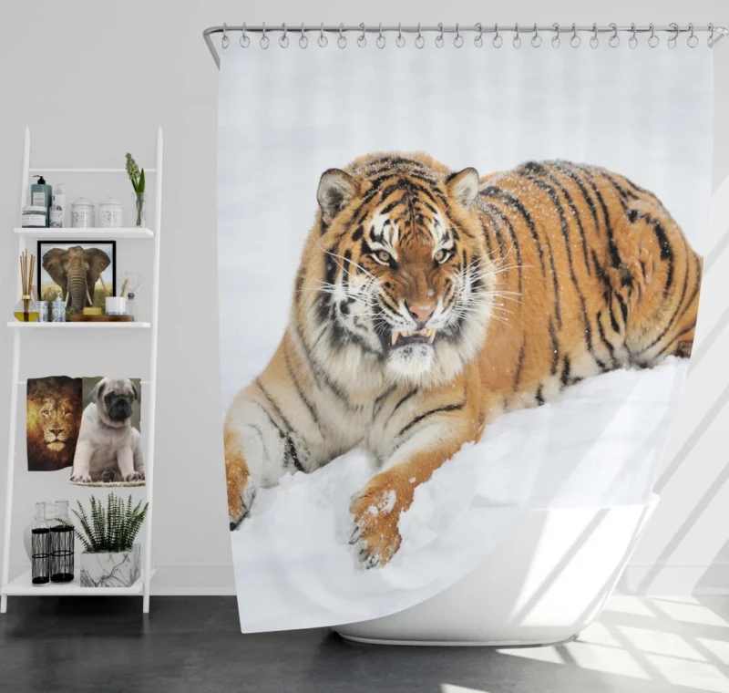 Fierce Grace Tiger Majesty Shower Curtain