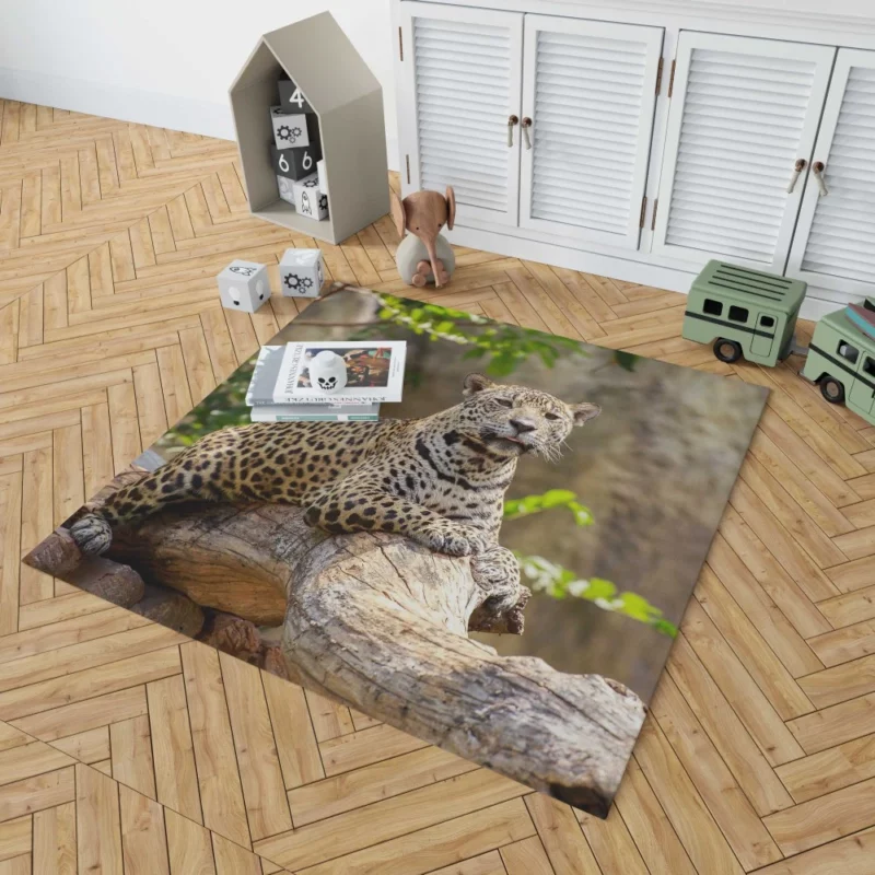 Fierce Leopard Wild Rug 1