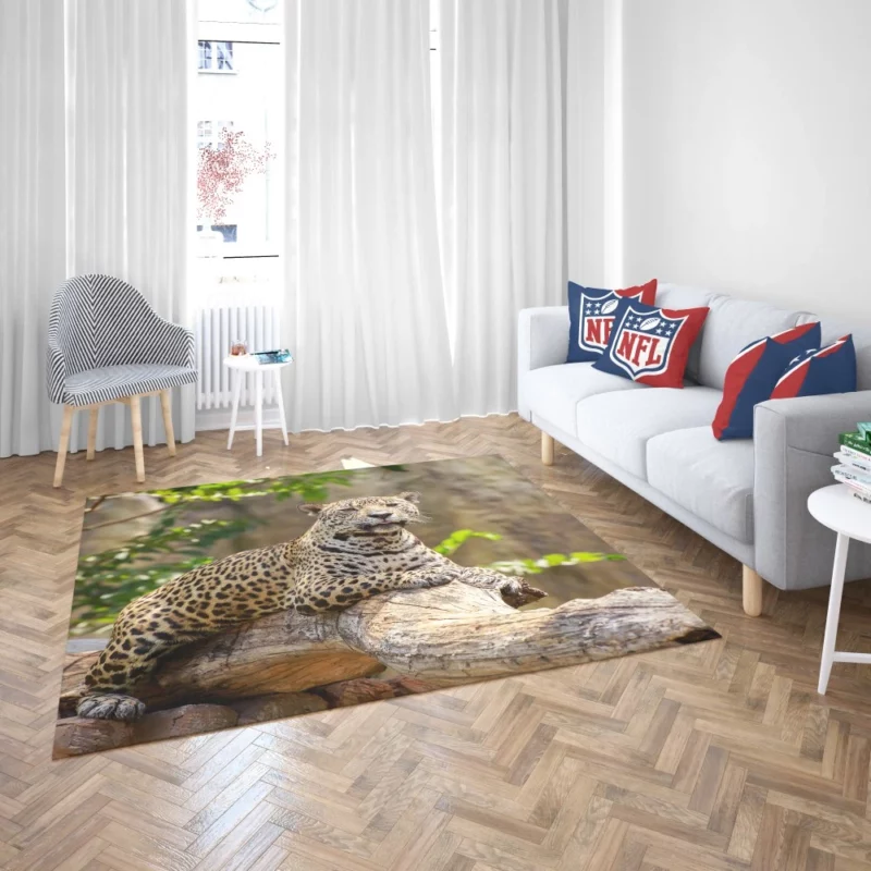 Fierce Leopard Wild Rug 2