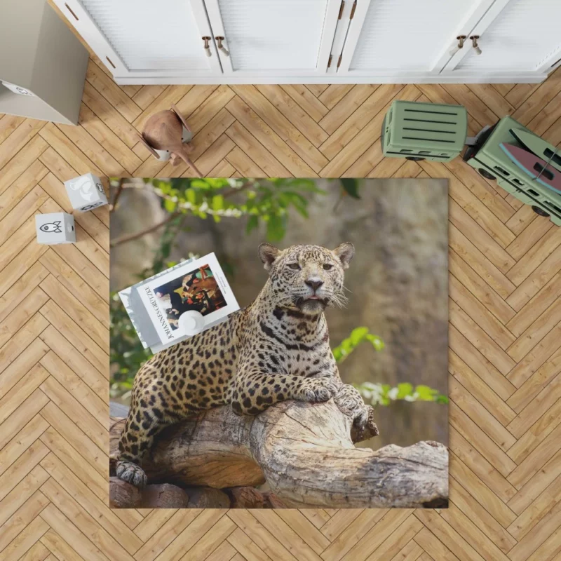 Fierce Leopard Wild Rug