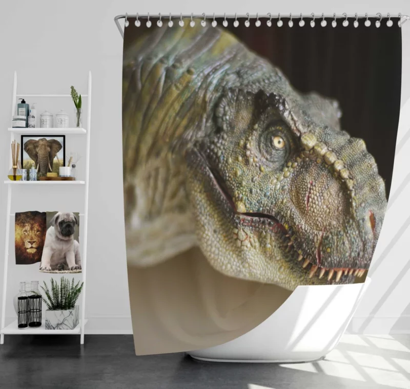 Fierce T-Rex Prehistoric Majesty Shower Curtain