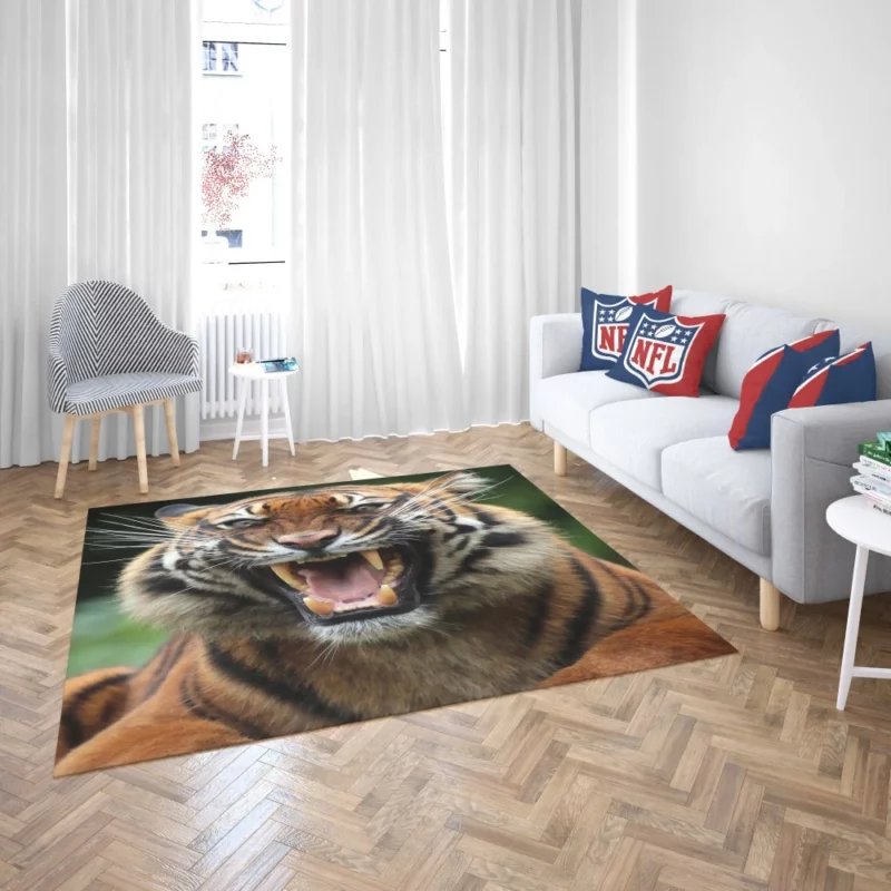 Fierce Tiger Gaze Untamed Majesty Rug 2