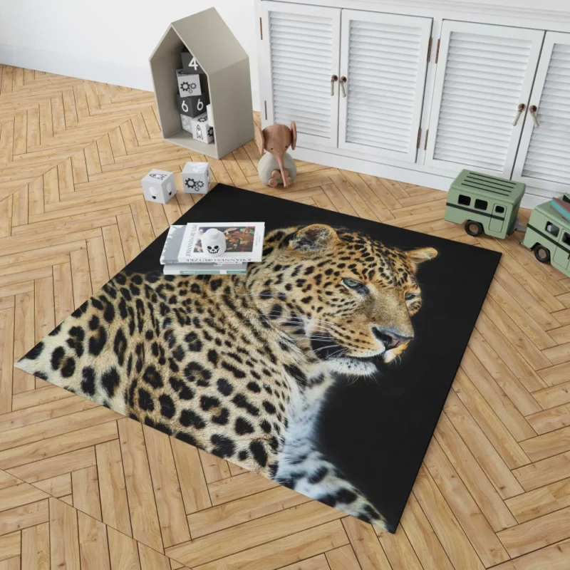 Fierce Wilderness Leopard Power Rug 1