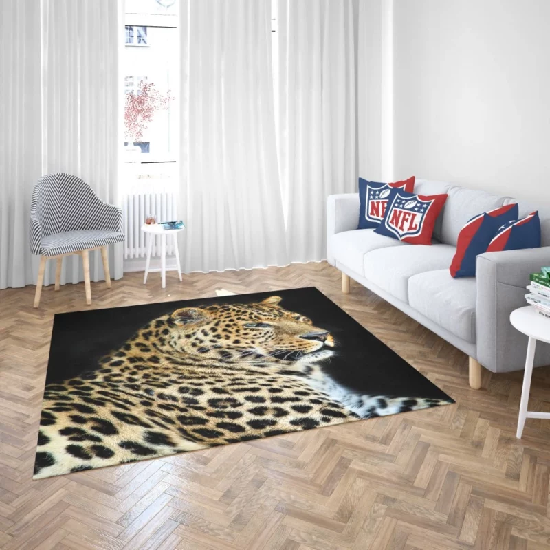 Fierce Wilderness Leopard Power Rug 2