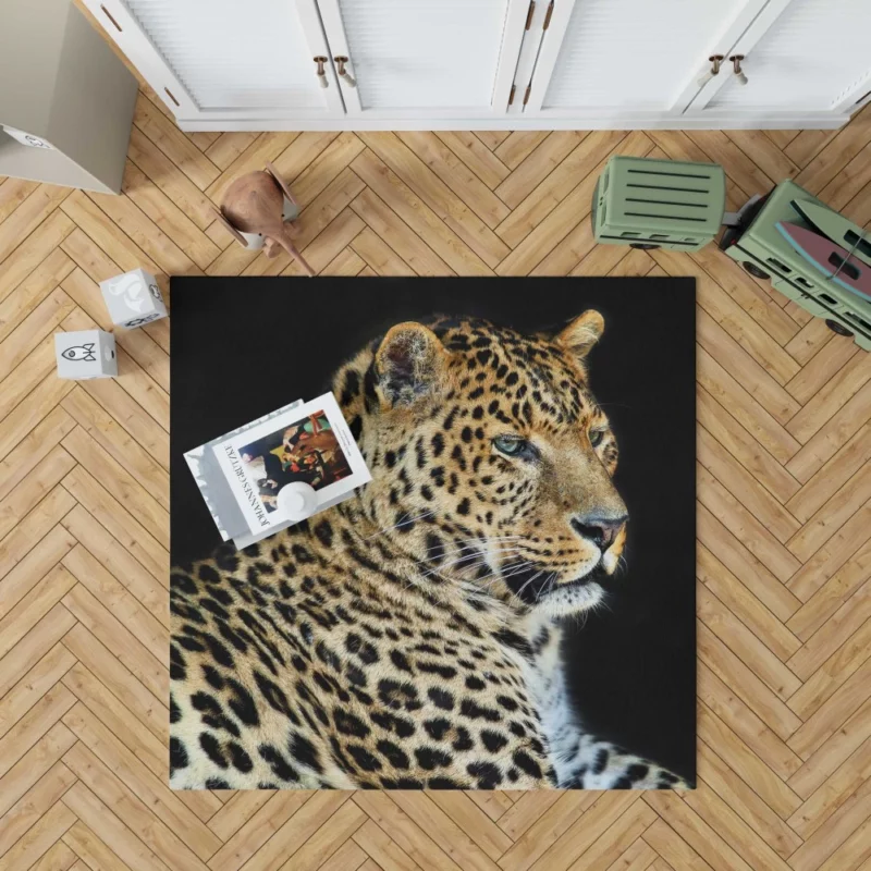 Fierce Wilderness Leopard Power Rug