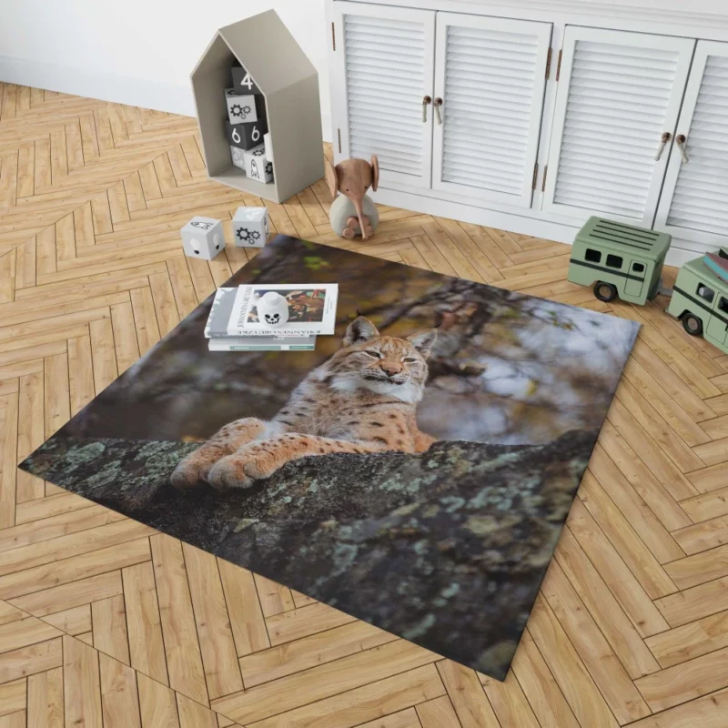 Fierce Wilderness Lynx Power Rug 1