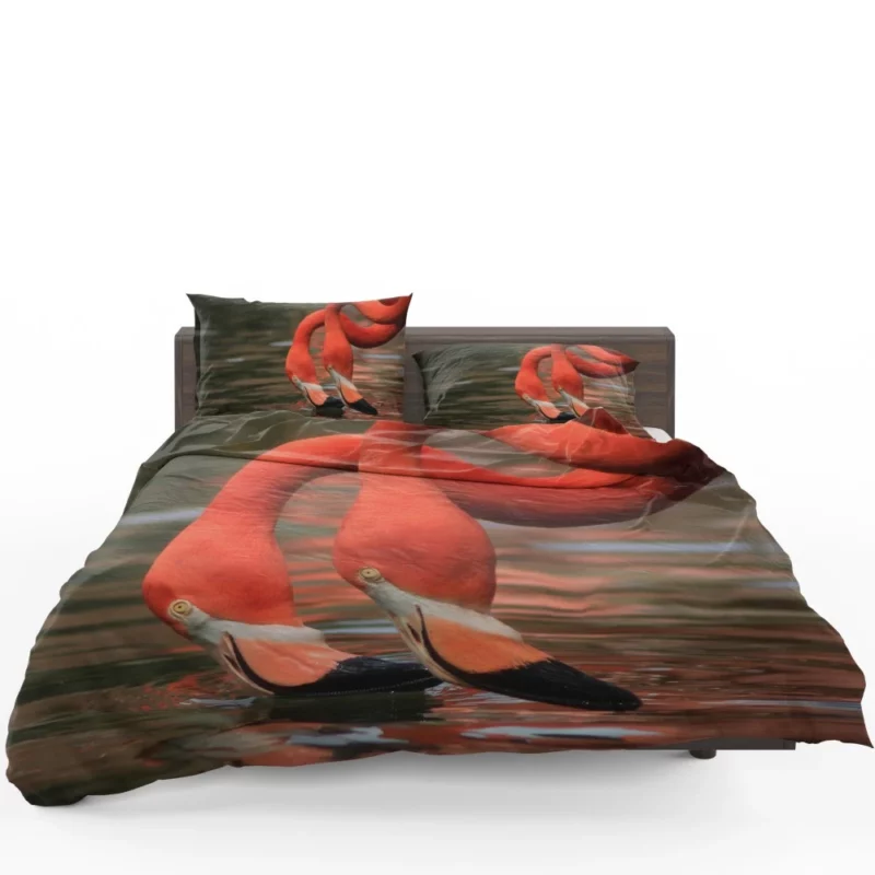 Flamingo Delicate Pose Elegant Bird Bedding Set