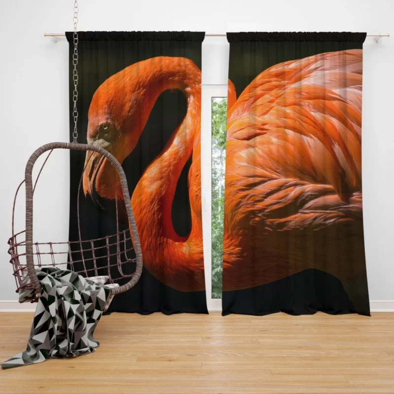 Flamingo Exotic Grace Pink Majesty Curtain