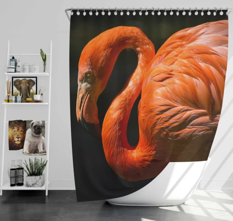 Flamingo Exotic Grace Pink Majesty Shower Curtain