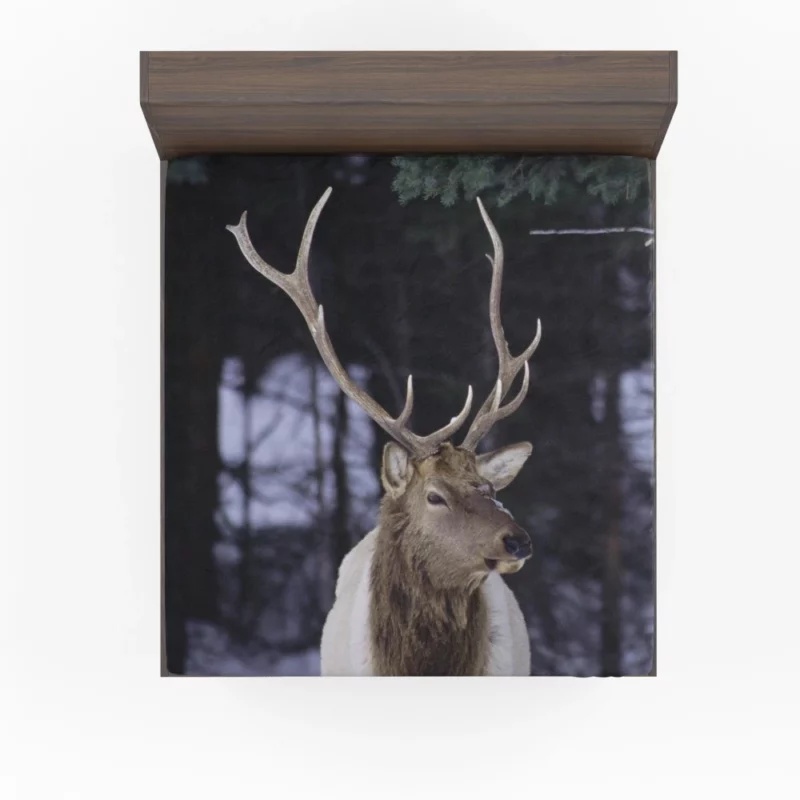 Forest Nobility Majestic Deer Fitted Sheet 1