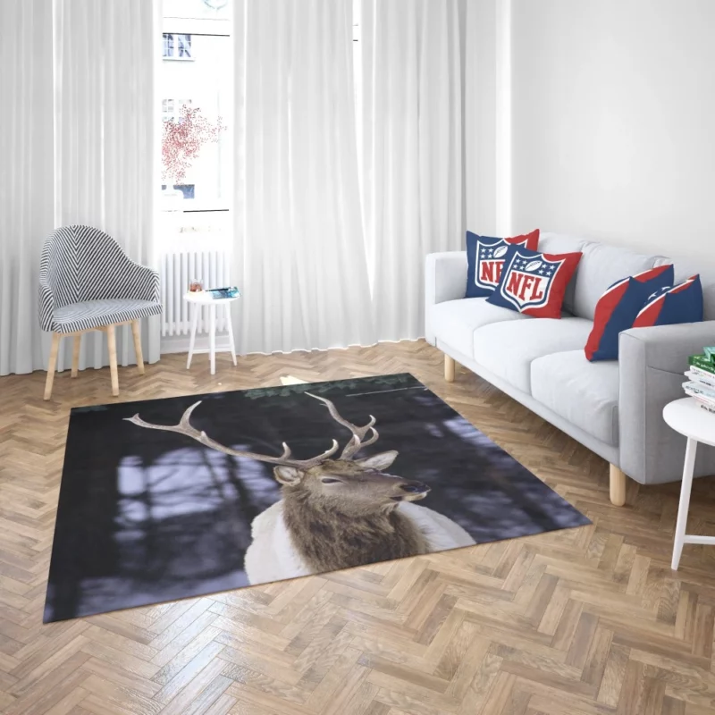 Forest Nobility Majestic Deer Rug 2