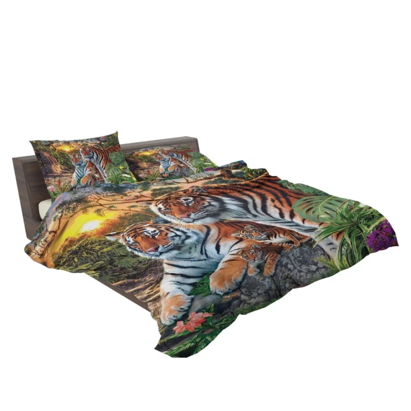 Forest Tiger Gaze Enchanted Beauty Bedding Set 2