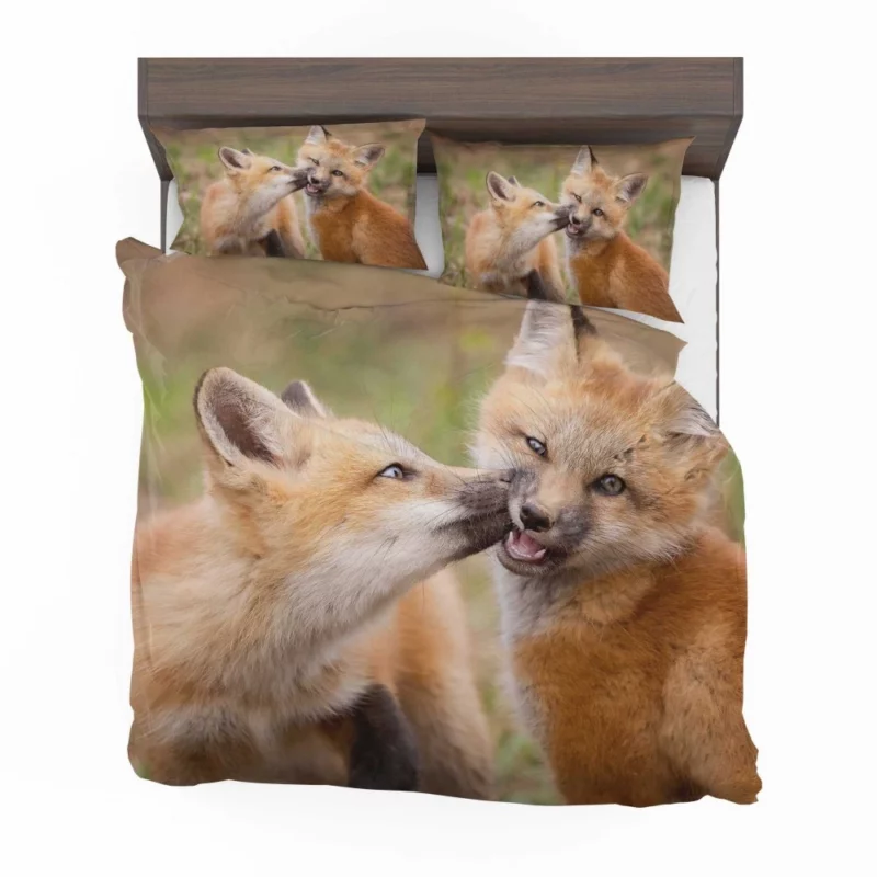 Fox Cub Playful Wilderness Spirit Bedding Set 1