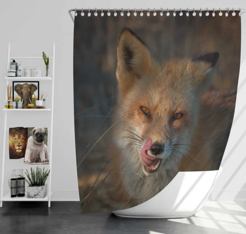 Fox Cunning Charm Shower Curtain