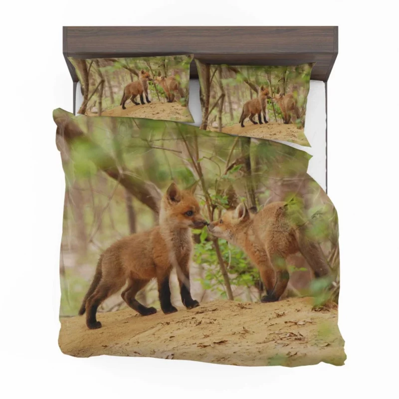 Fox Mysterious Gaze Wilderness Charm Bedding Set 1